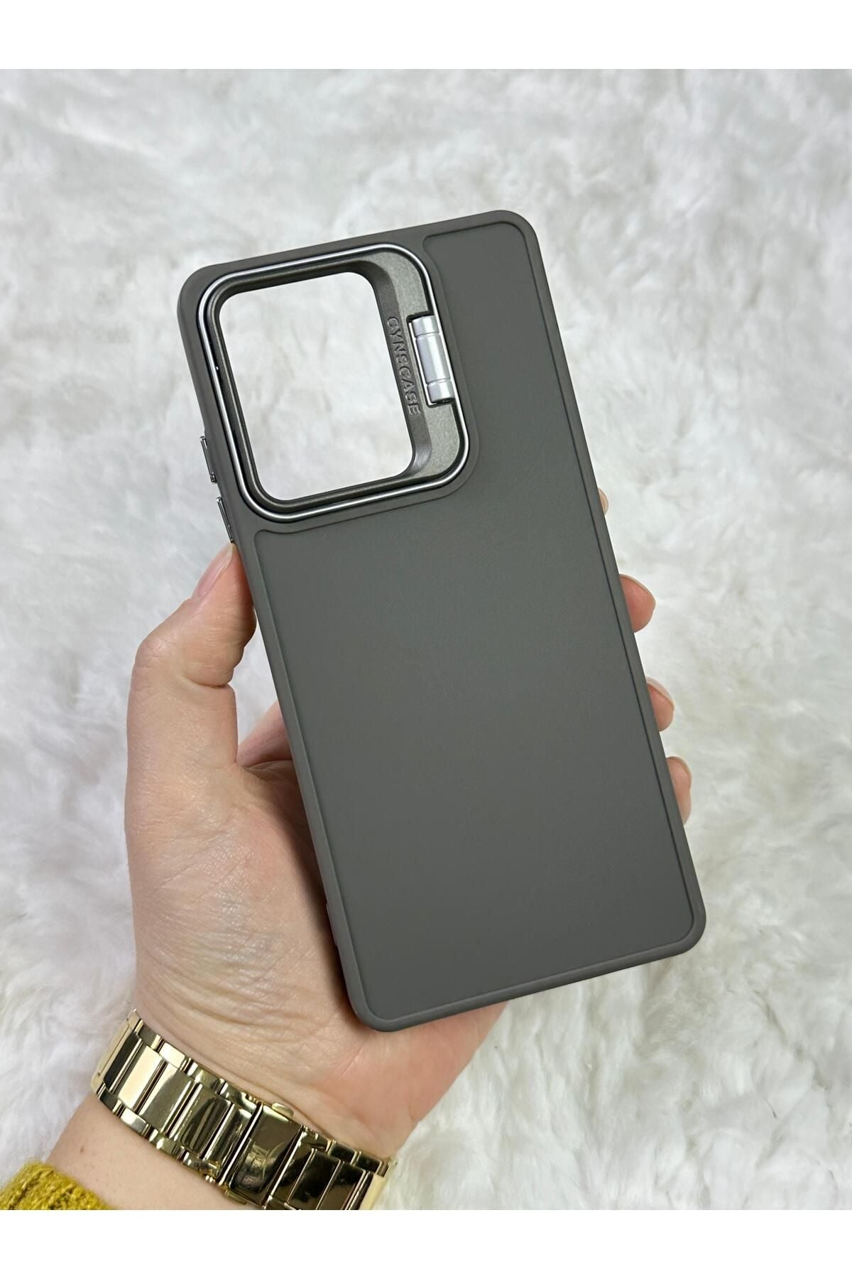 Xiaomi REDMİ NOTE 12 4g |PRO DEĞİL |- Stand Olabilen Tuşu Kolay Basmalı Lansman Süet Kılıf