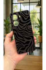 Xiaomi POCO X7 PRO ZEBRA DESENLİ Silikon Darbe Emici Klasik Korumalı Rubber Kılıf
