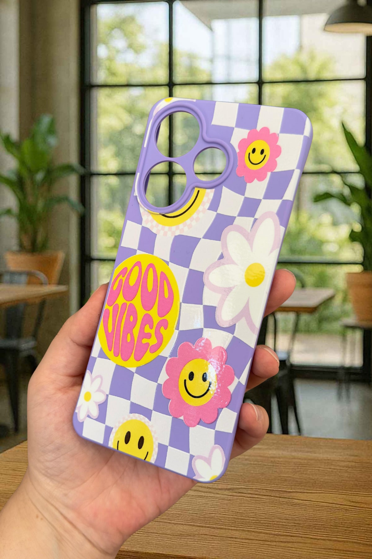 Xiaomi Redmi 13 4G GOOD VİBES Silikon Darbe Emici Klasik Korumalı Rubber Kılıf