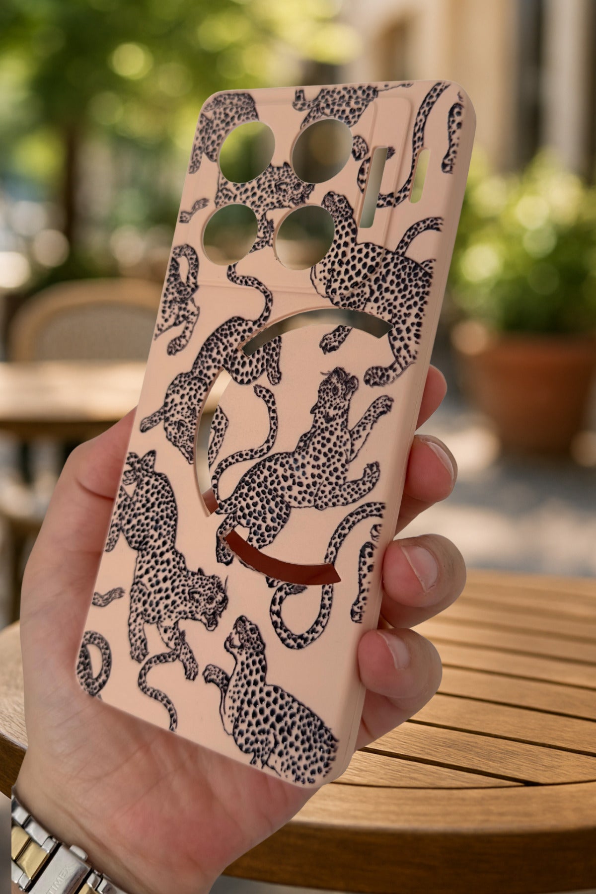 İnfinix GT 20 Pro -Uyumlu LEOPAR DESENLİ Silikon Darbe Emici Klasik Korumalı Rubber Kılıf