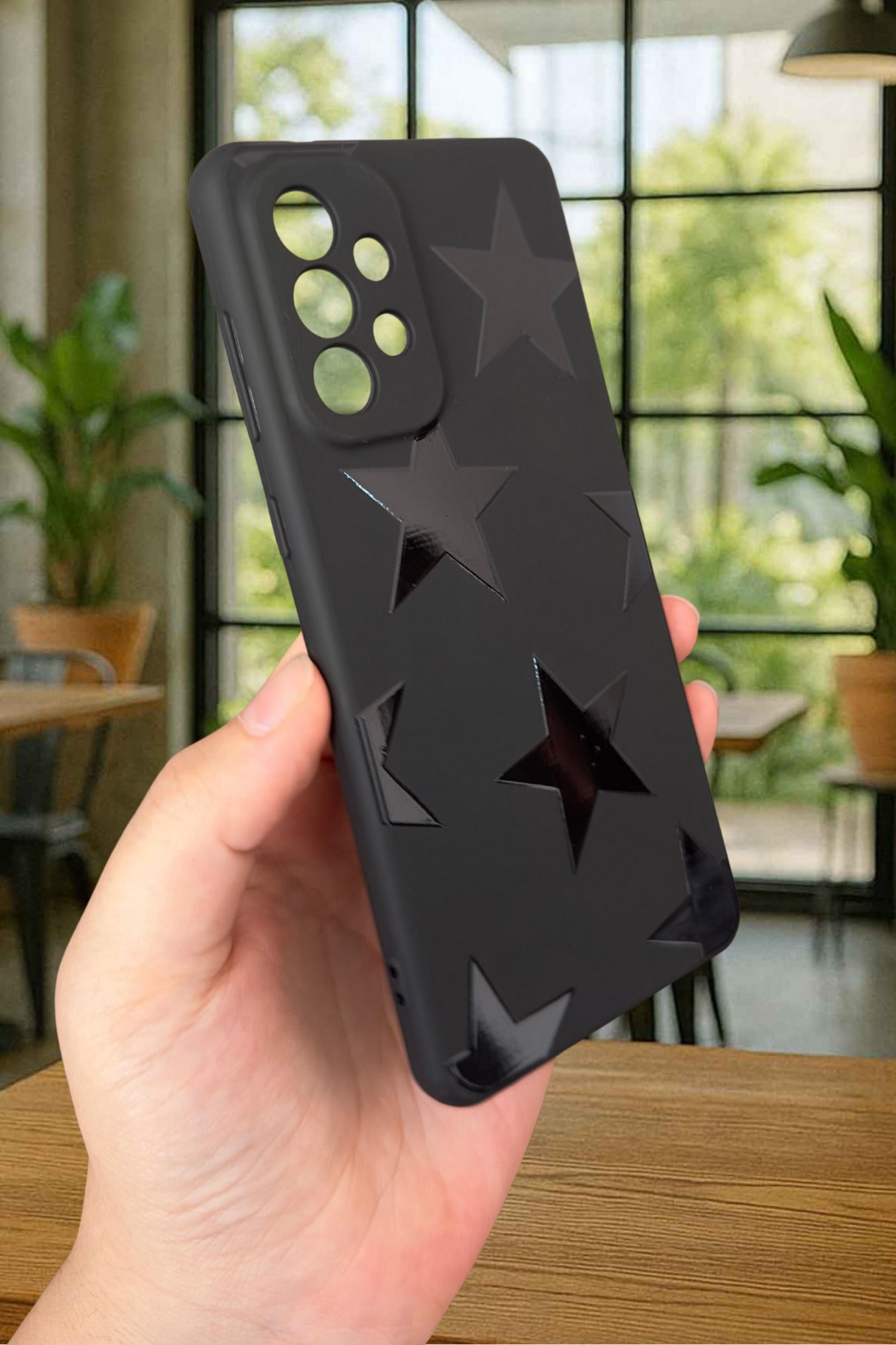 Samsung Galaxy A73 Uyumlu STAR Silikon Darbe Emici Klasik Korumalı Rubber Kılıf