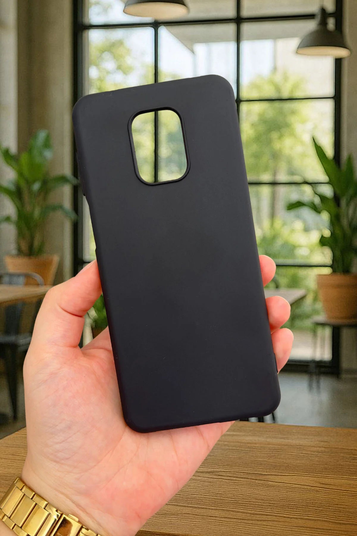 Xiaomi Redmi Note 9 Pro ve 9S Uyumlu Silikon Darbe Emici Klasik Korumalı Rubber Kılıf