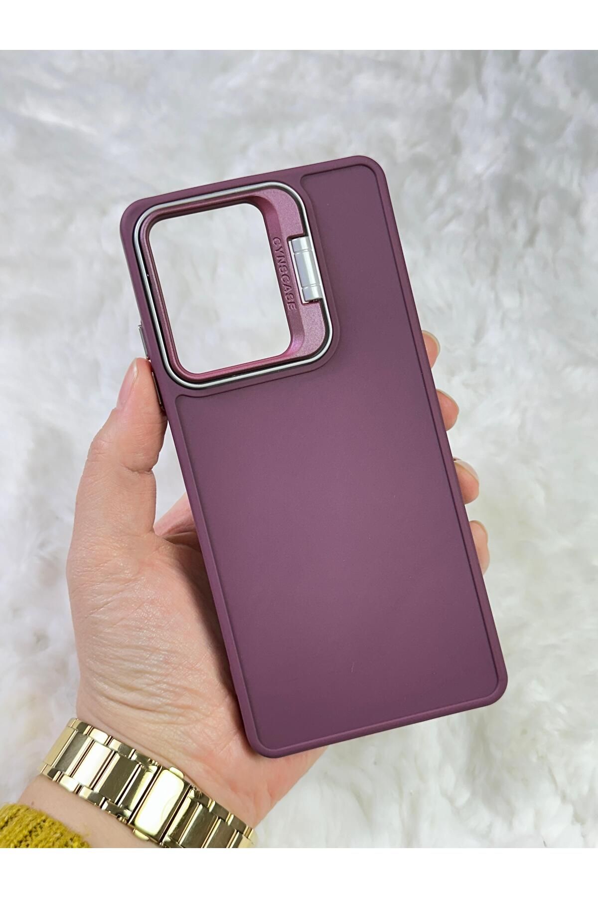Xiaomi REDMİ NOTE 12 4g |PRO DEĞİL |- Stand Olabilen Tuşu Kolay Basmalı Lansman Süet Kılıf