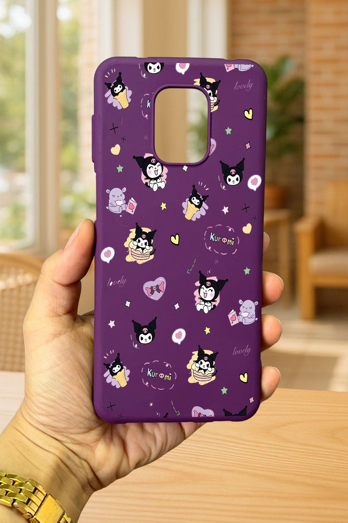 Xiaomi Redmi Note 9 Pro/9S Uyumlu KURUMI DESENLİ Silikon Darbe Emici Klasik Korumalı Rubber Kılıf