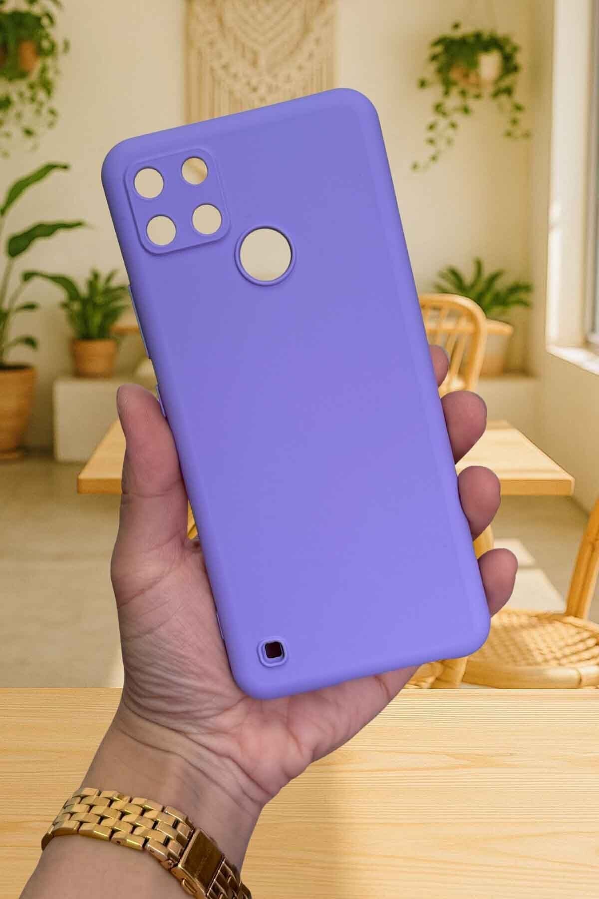 Realme C21Y Ve C25Y - Silikon Darbe Emici Klasik Korumalı Rubber Kılıf