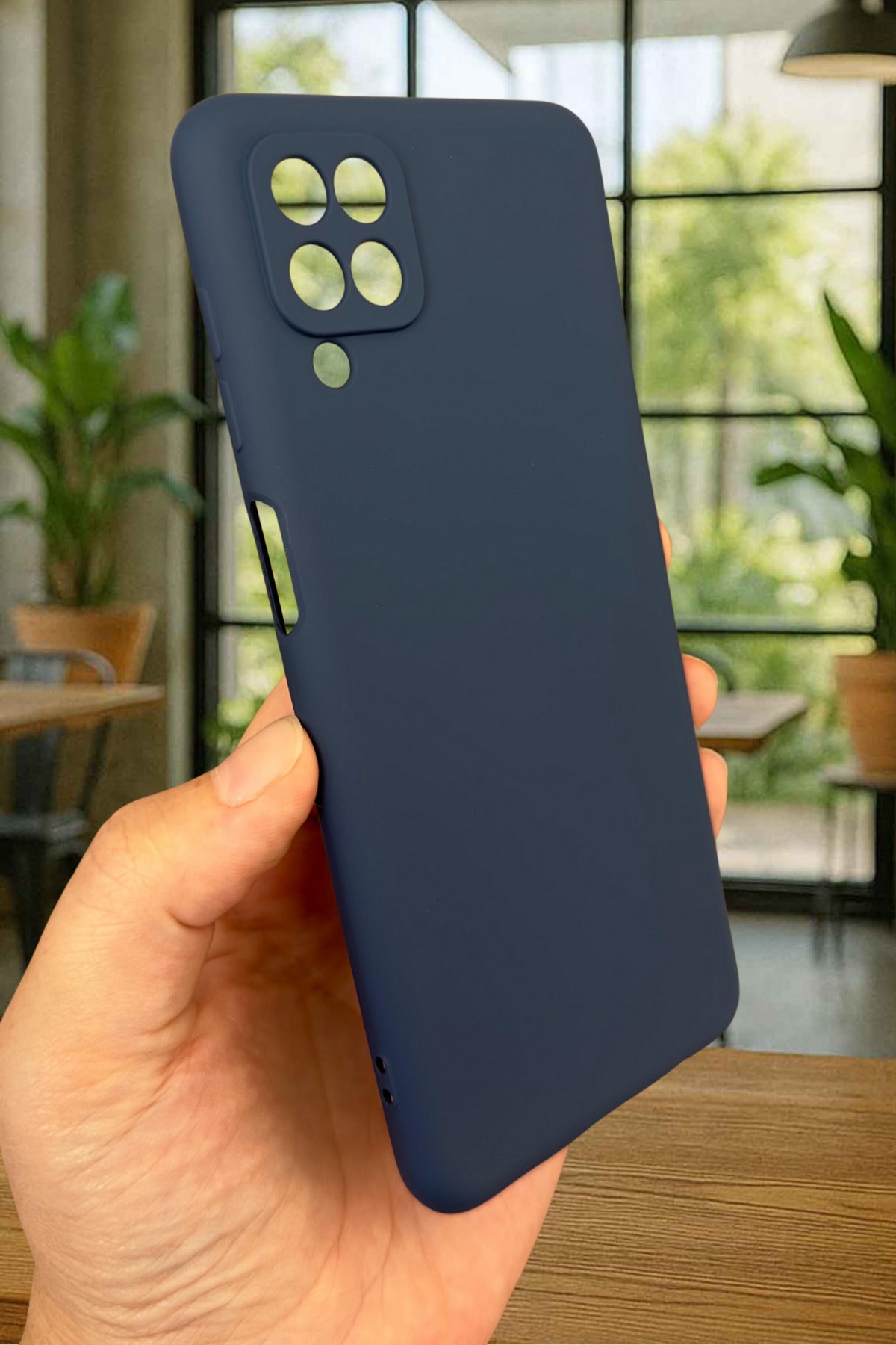 Samsung Galaxy A12 Silikon Darbe Emici Klasik Korumalı Rubber Kılıf