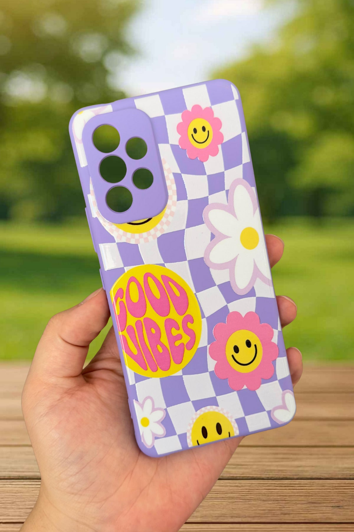Samsung Galaxy A53 Uyumlu Good Vibes Silikon Darbe Emici Klasik Korumalı Rubber Kılıf