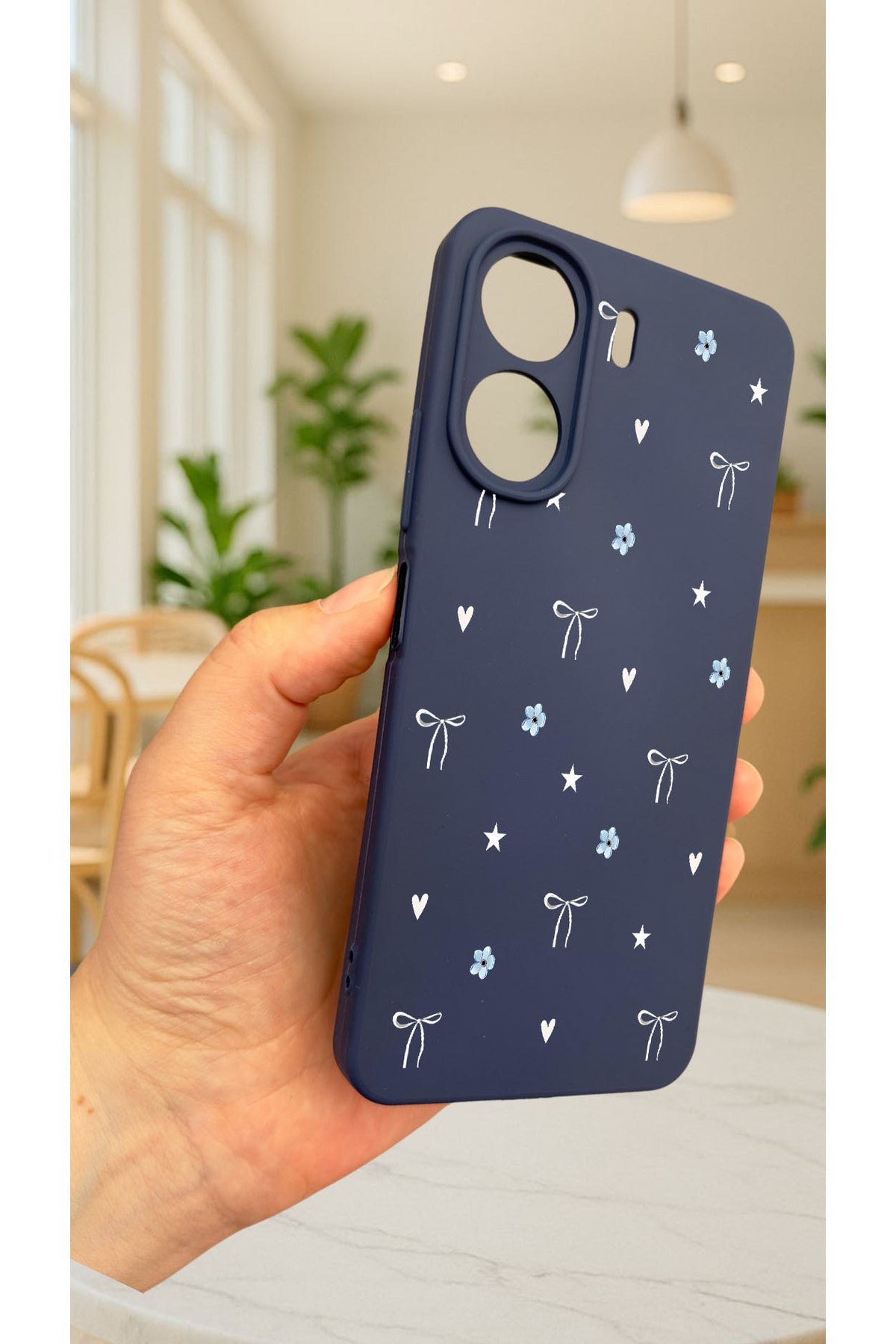 REDMİ 13C-Mini fiyonk desenli Lansman Kamera Korumalı Yumuşak Silikon RUBBER Kılıf