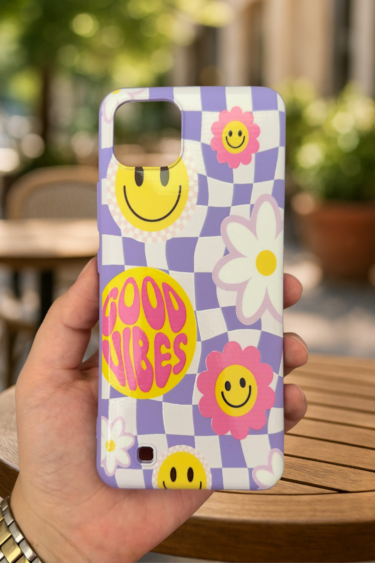 Realme C11 -GOOD VİBES Silikon Darbe Emici Klasik Korumalı Rubber Kılıf