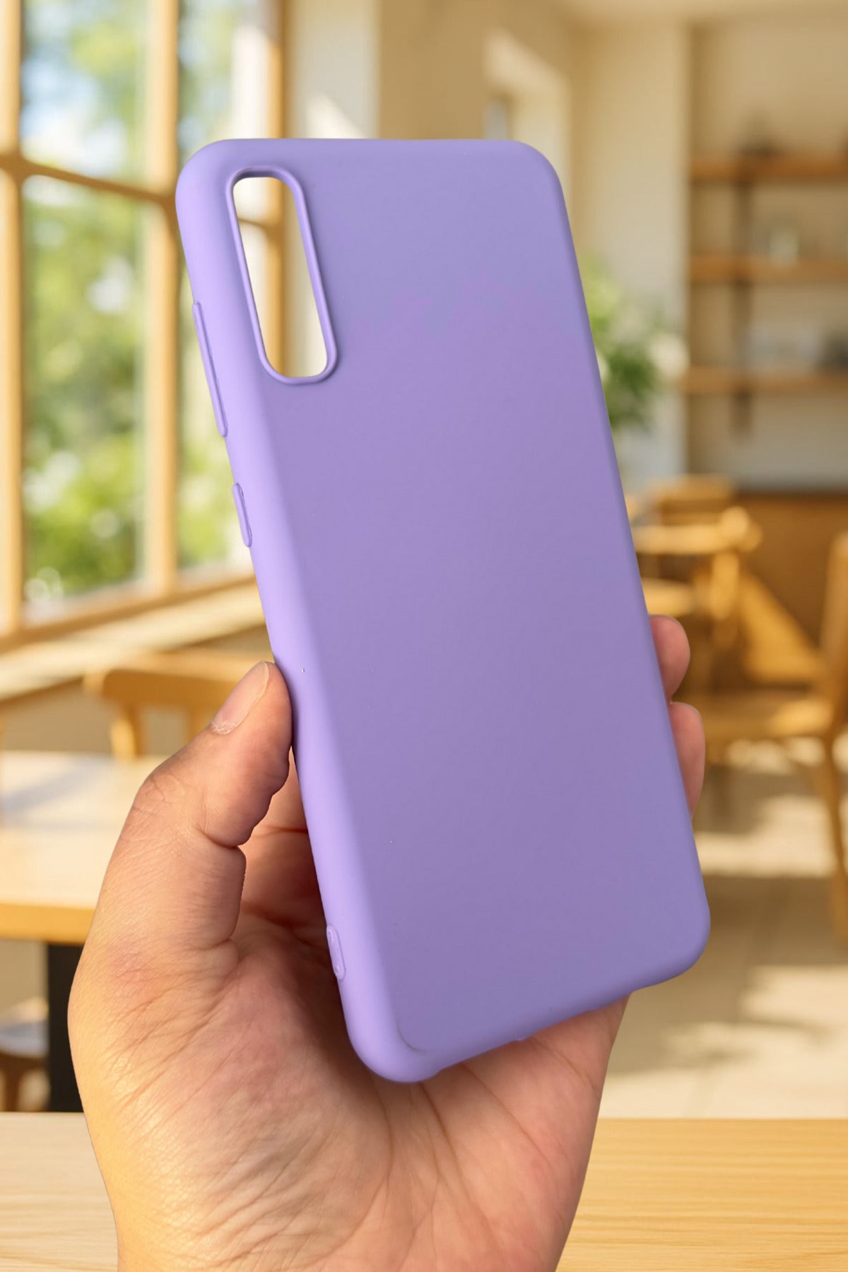 Samsung Galaxy A50 Uyumlu GOOD VİBES Silikon Darbe Emici Klasik Korumalı Rubber Kılıf