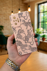 Xiaomi Redmi Note 1O Pro- LEOPAR DESENLİ Silikon Darbe Emici Klasik Korumalı Rubber Kılıf