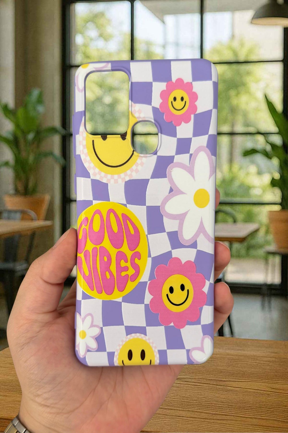 Samsung Galaxy A21s Uyumlu Good Vibes Silikon Darbe Emici Klasik Korumalı Rubber Kılıf