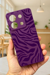 Xiaomi Redmi Note 13 Pro 5G ZEBRA DESENLİ Silikon Darbe Emici Klasik Korumalı Rubber Kılıf