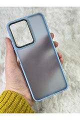 Redmi Note 12 4g (PRO DEĞİL) - Arkası Buzlu Şeffaf Hassas Düğme Kamera Çıkıntılı Sert Mat Perfect