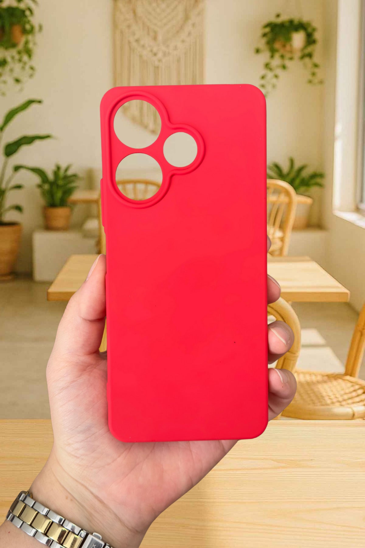 Xiaomi Redmi 13 4G Silikon Darbe Emici Klasik Korumalı Rubber Kılıf