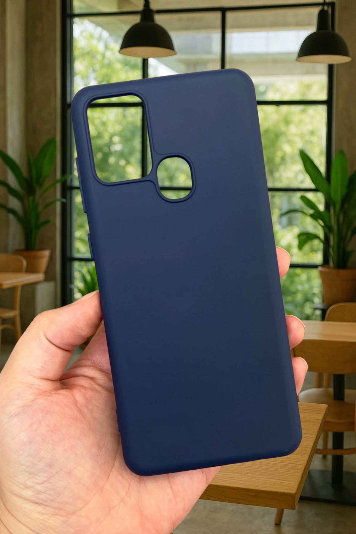 Samsung Galaxy A21s Silikon Darbe Emici Klasik Korumalı Rubber Kılıf