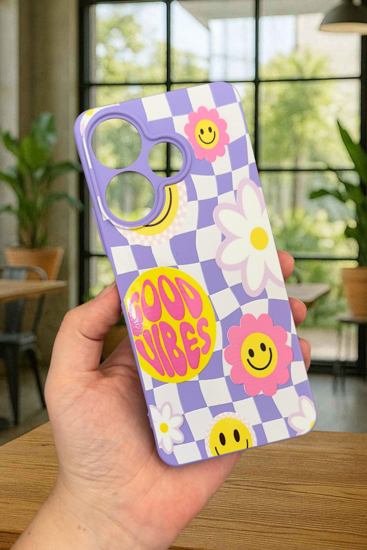 Xiaomi Redmi 13 4G GOOD VİBES Silikon Darbe Emici Klasik Korumalı Rubber Kılıf