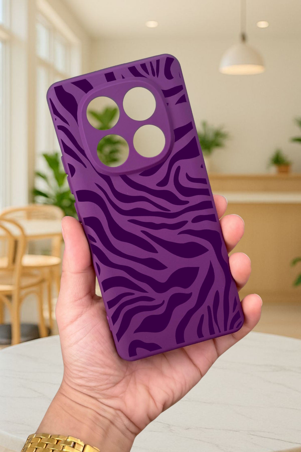 Xiaomi Redmi Note 14 Pro 4G-ZEBRA DESENLİ Silikon Darbe Emici Klasik Korumalı Rubber Kılıf