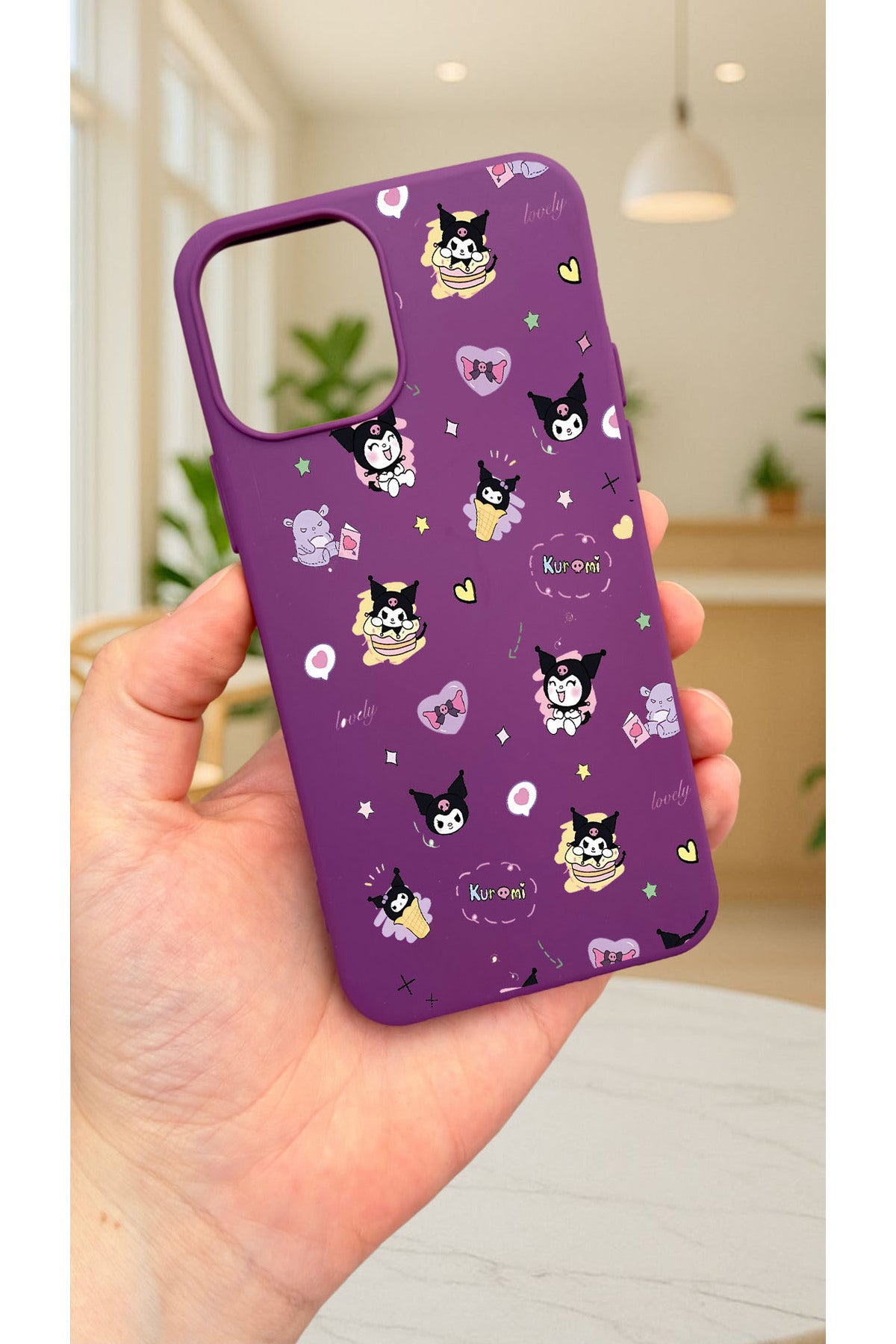 iPhone 13 -KURUMI DESENLİ Silikon Darbe Emici Klasik Korumalı Rubber Kılıf