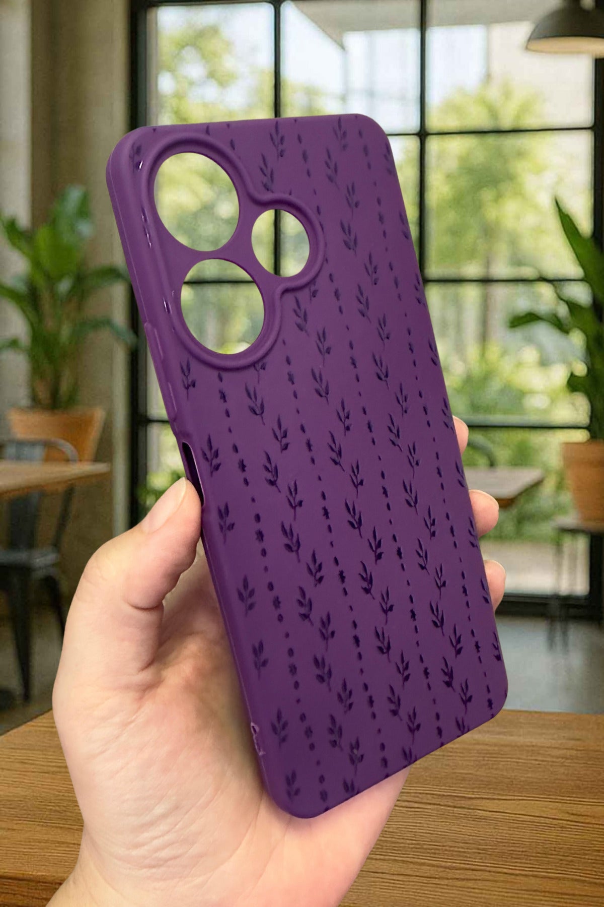 Xiaomi Redmi 13 4G SARMAŞIK DESENLİ Silikon Darbe Emici Klasik Korumalı Rubber Kılıf