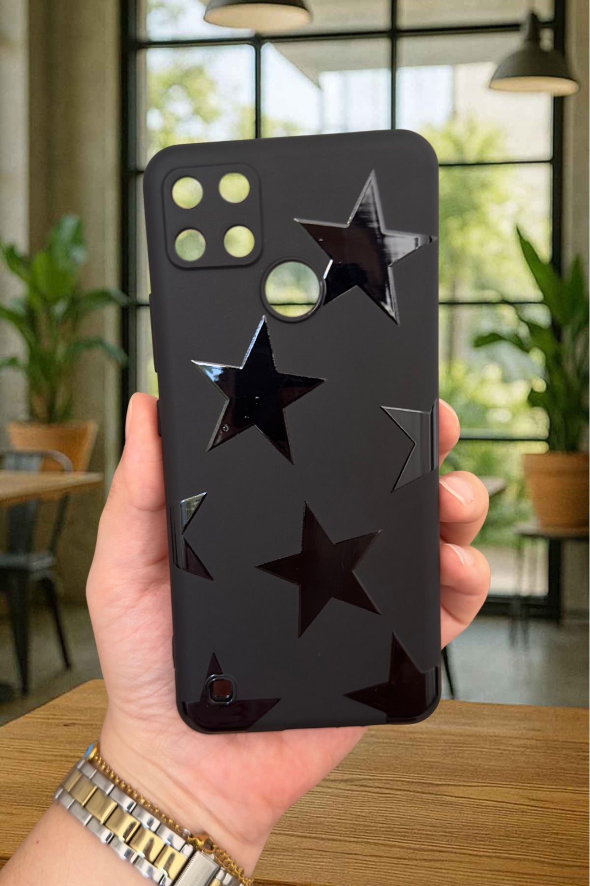 Realme C21Y Ve C25Y - STAR Silikon Darbe Emici Klasik Korumalı Rubber Kılıf