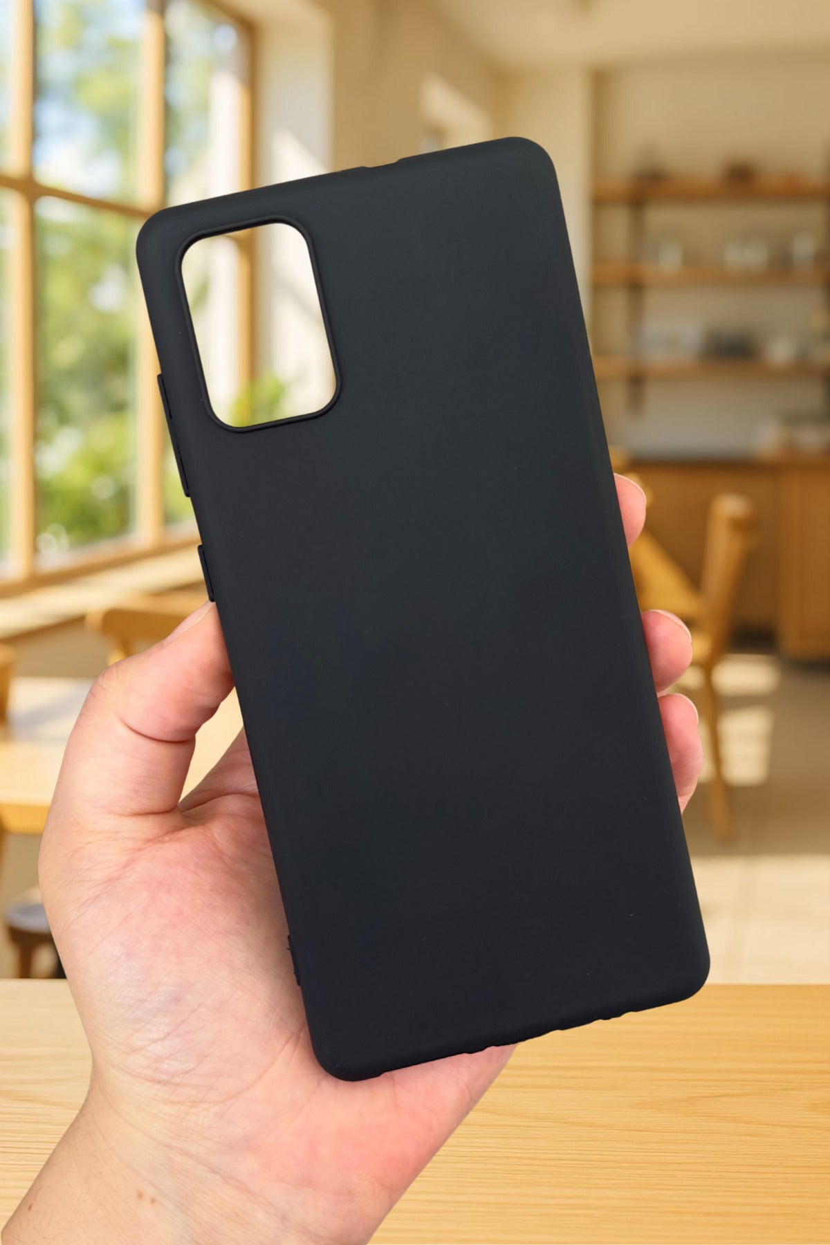 Samsung Galaxy A51 Silikon Darbe Emici Klasik Korumalı Rubber Kılıf