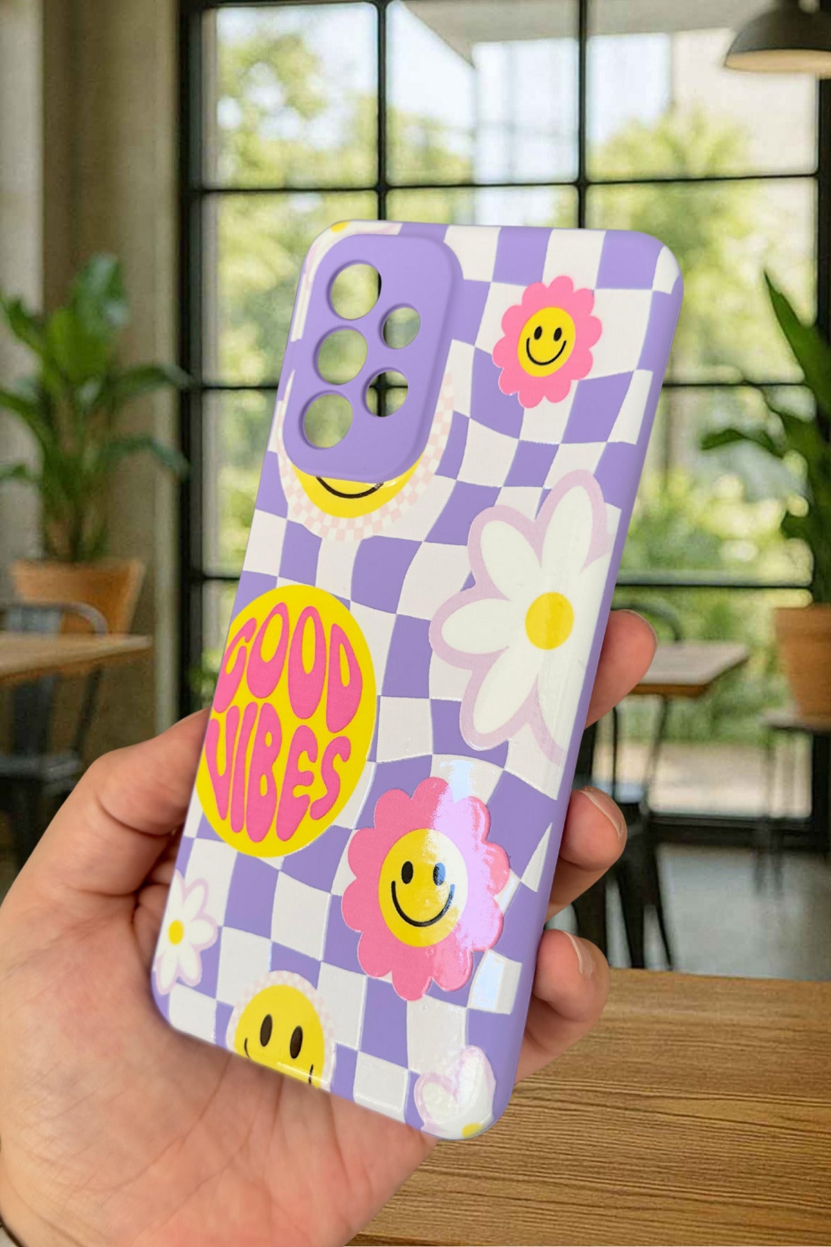 Samsung Galaxy A23 Uyumlu Good Vibes Silikon Darbe Emici Klasik Korumalı Rubber Kılıf
