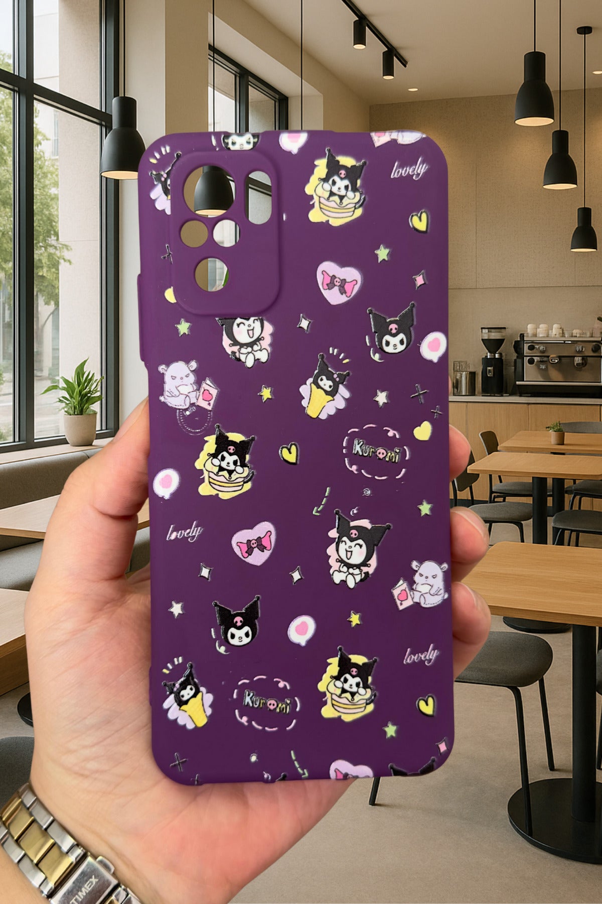 Xiaomi Redmi Note 10/10S Uyumlu KURUMI DESENLİ Silikon Darbe Emici Klasik Korumalı Rubber Kılıf