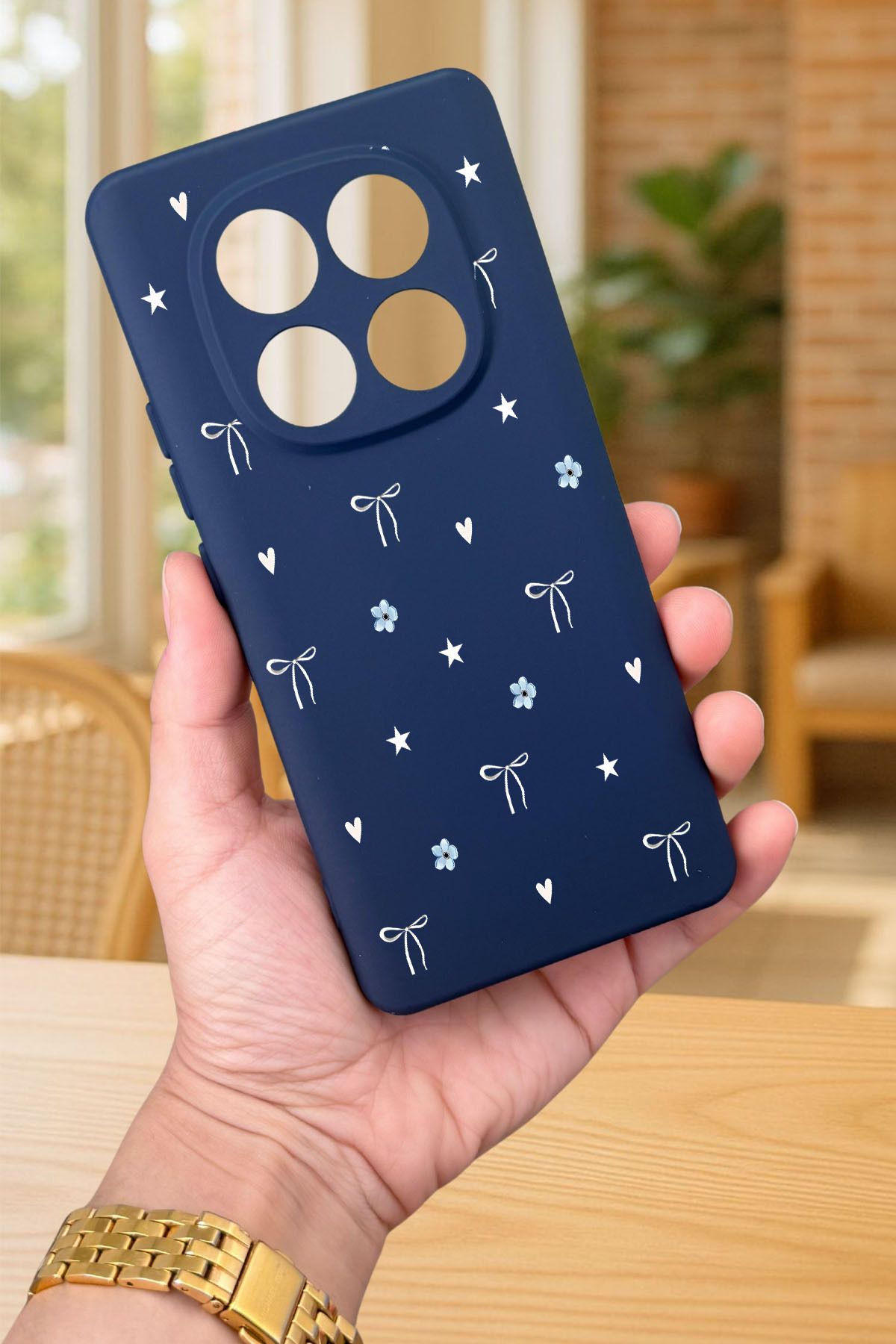 Xiaomi Redmi Note 14 Pro 4G -MİNİ FİYONK DESENLİ Silikon Darbe Emici Klasik Korumalı Rubber Kılıf