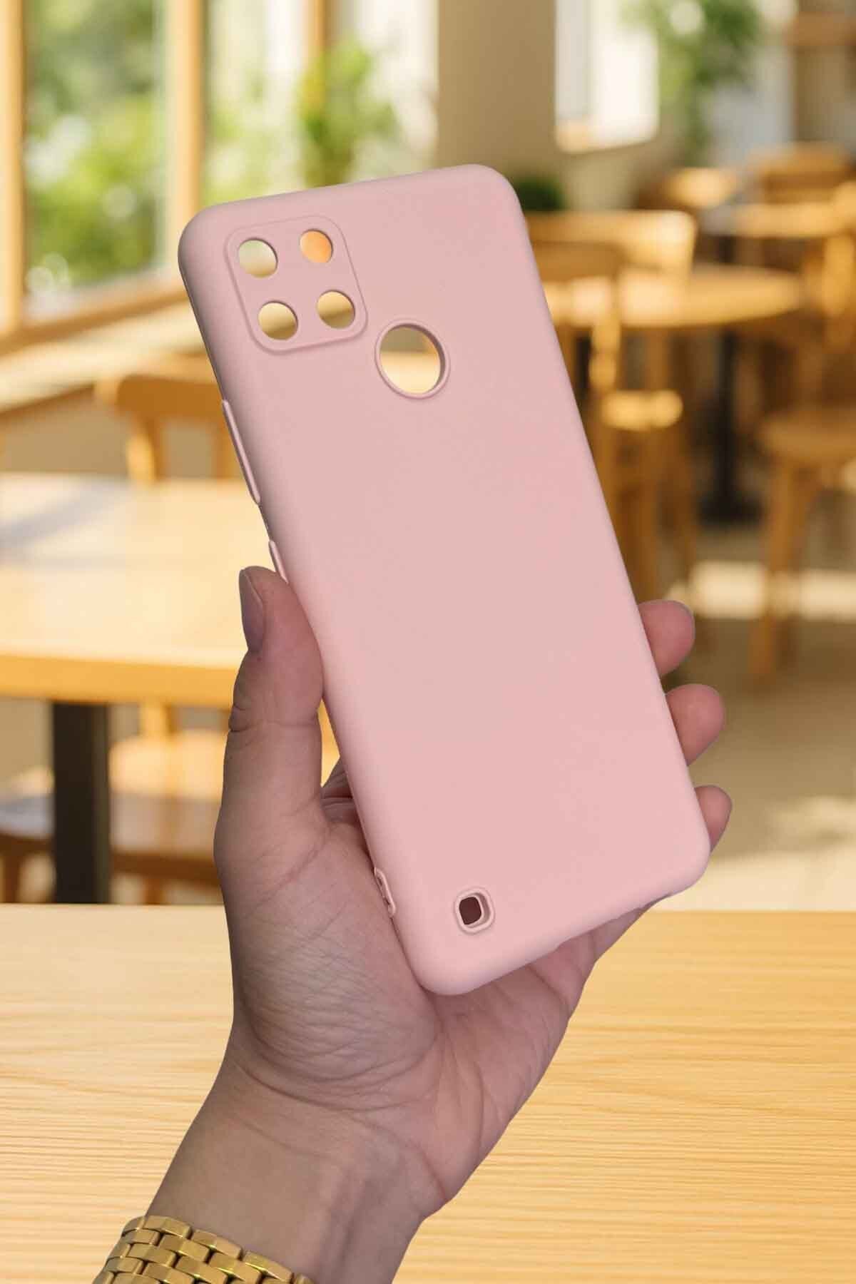 Realme C21Y Ve C25Y - Silikon Darbe Emici Klasik Korumalı Rubber Kılıf