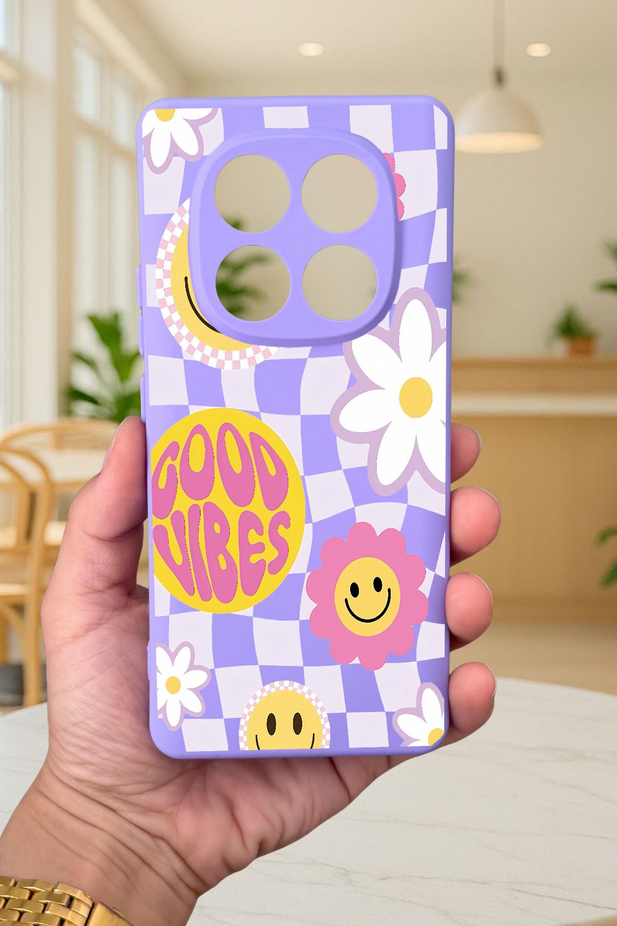 Xiaomi Redmi Note 14 Pro 4G-GOOD VİBES Silikon Darbe Emici Klasik Korumalı Rubber Kılıf