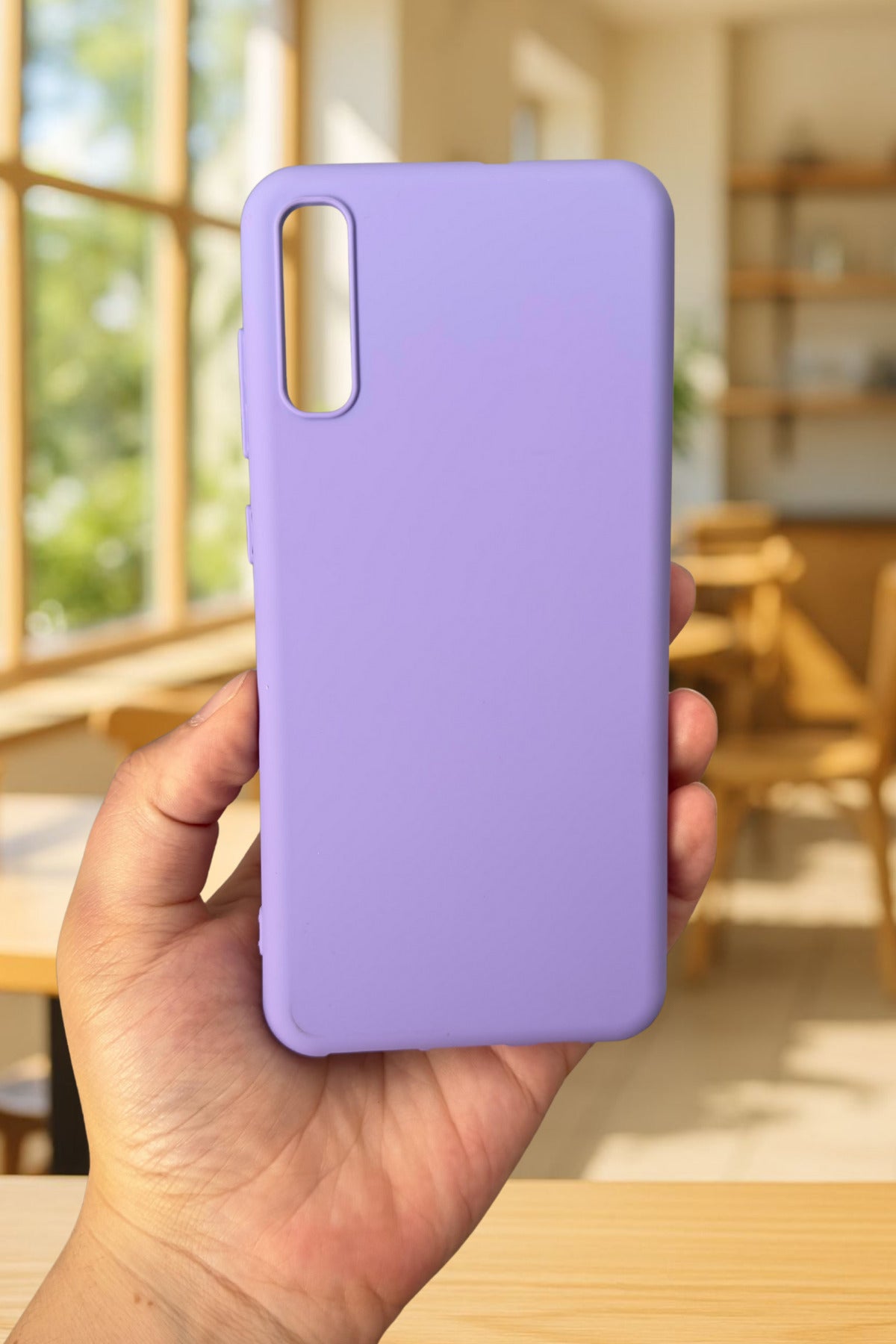Samsung Galaxy A50 Uyumlu GOOD VİBES Silikon Darbe Emici Klasik Korumalı Rubber Kılıf