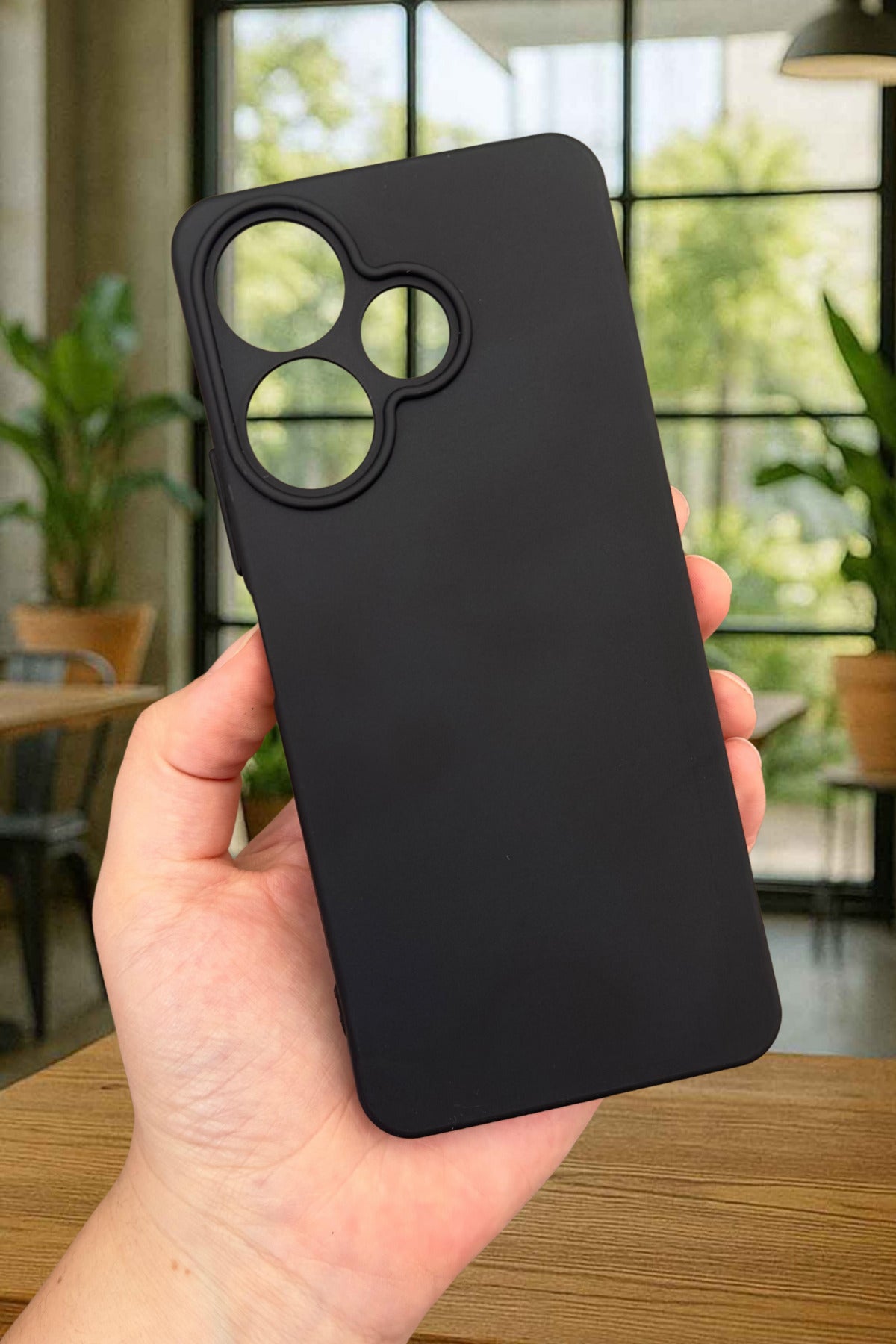 Xiaomi Redmi 13 4G Silikon Darbe Emici Klasik Korumalı Rubber Kılıf