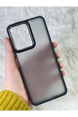 Redmi Note 12 4g (PRO DEĞİL) - Arkası Buzlu Şeffaf Hassas Düğme Kamera Çıkıntılı Sert Mat Perfect
