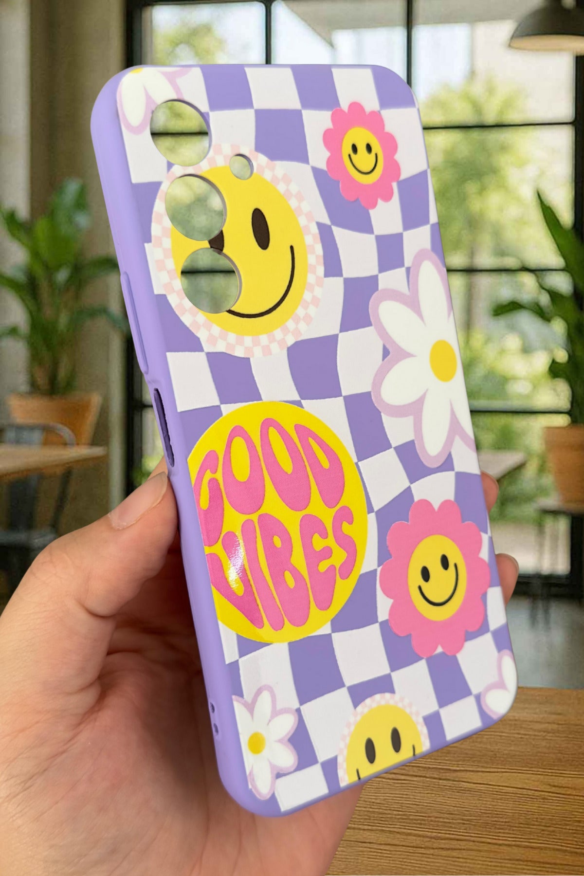 Samsung Galaxy A54 Uyumlu Good Vibes Silikon Darbe Emici Klasik Korumalı Rubber Kılıf