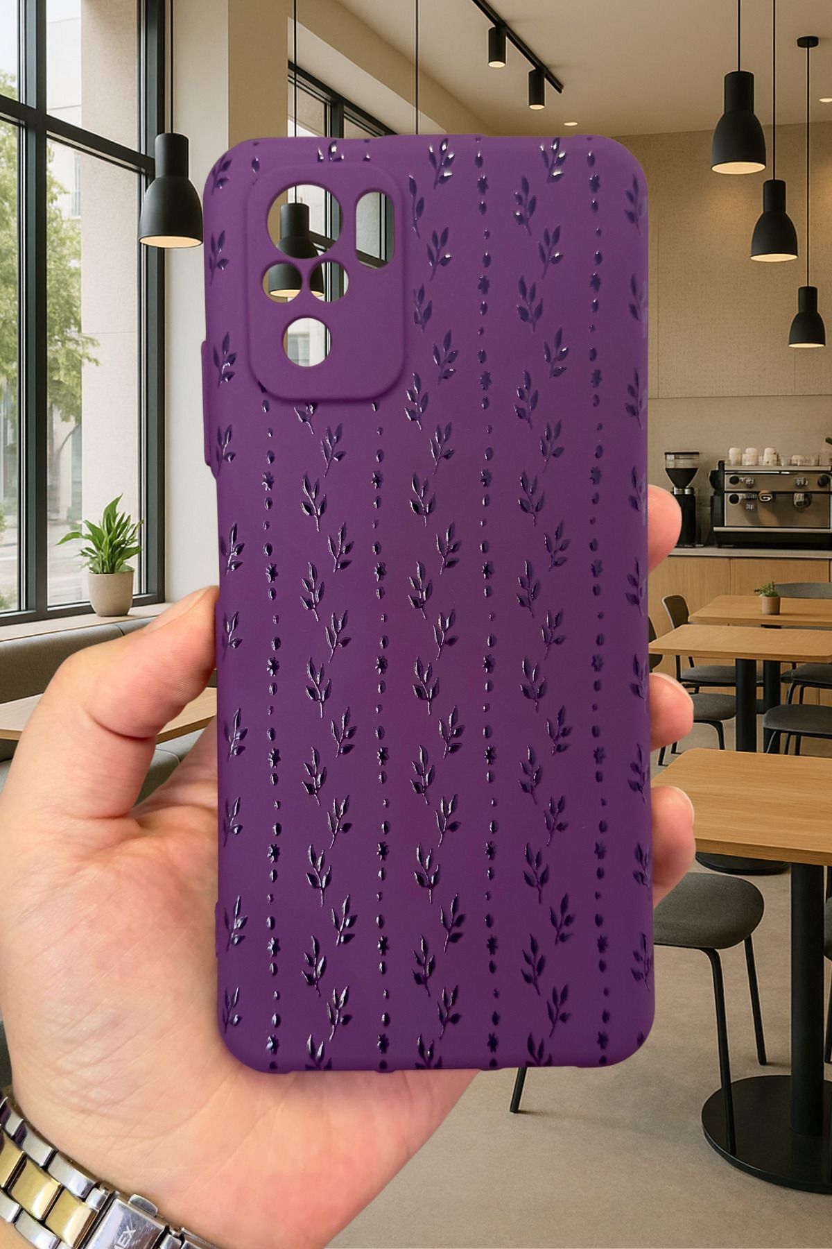 Xiaomi Redmi Note 10/10S Uyumlu SARMAŞIK DESENLİ Silikon Darbe Emici Klasik Korumalı Rubber Kılıf