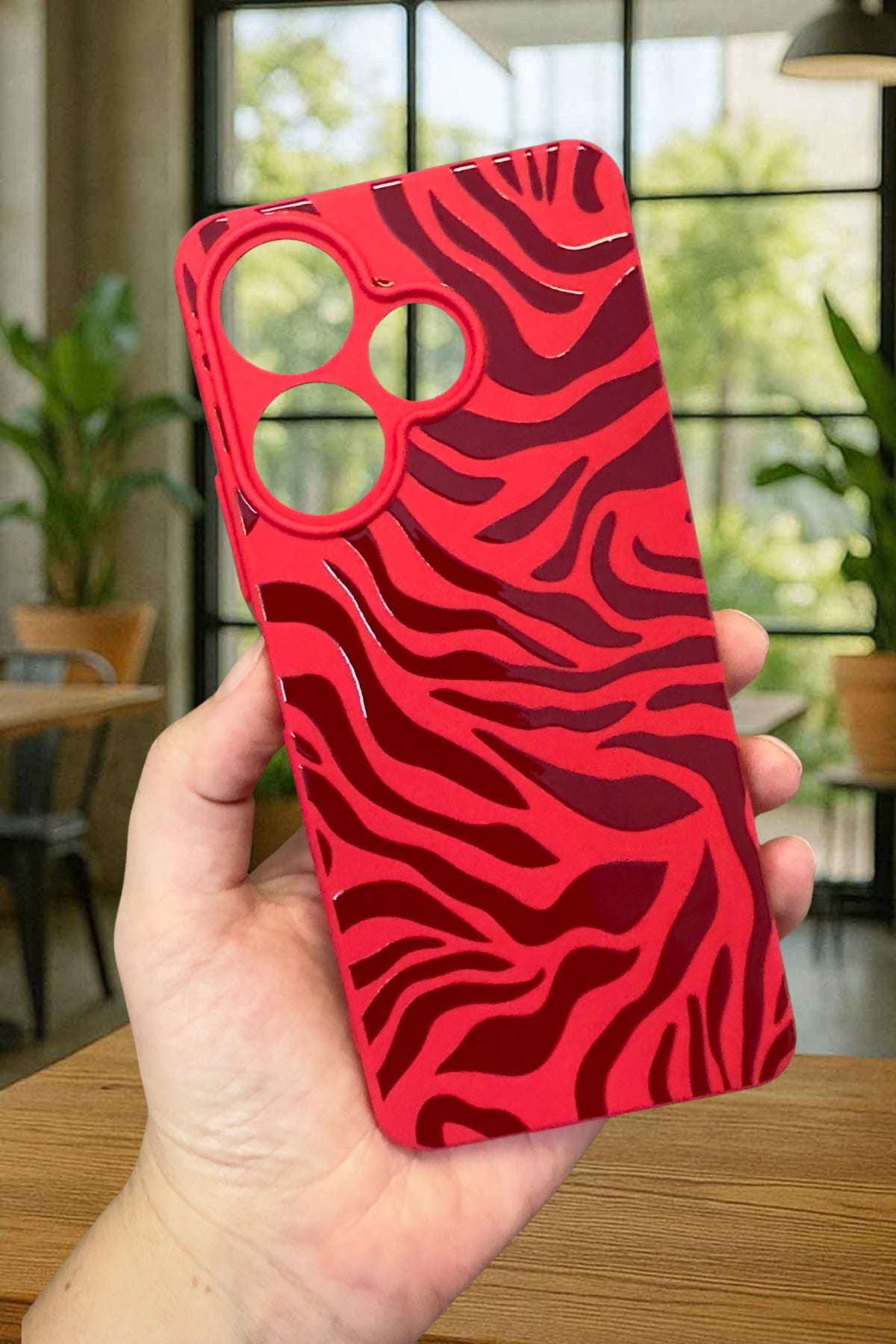 Xiaomi Redmi 13 4G ZEBRA DESENLİ Silikon Darbe Emici Klasik Korumalı Rubber Kılıf