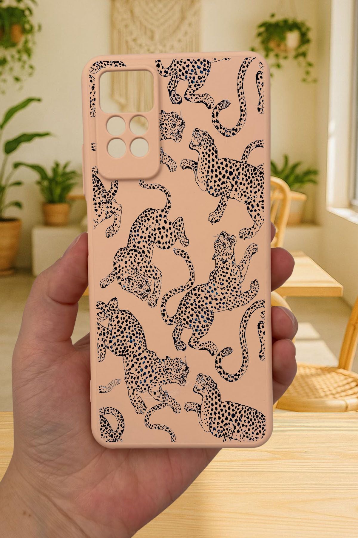 Redmi Note 11 Pro LEOPAR DESENLİ Silikon Darbe Emici Klasik Korumalı Rubber Kılıf