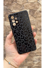 Samsung Galaxy A32 Uyumlu Leopar Desenli Silikon Darbe Emici Klasik Korumalı Rubber Kılıf