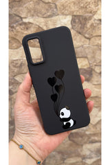 Infinix GT 30 Pro Uyumlu Kalpli Panda Desenli Silikon Darbe Emici Klasik Korumalı Rubber Kılıf