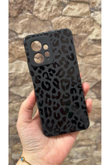 Redmi Note 12 4G Uyumlu Leopar Desenli Silikon Darbe Emici Klasik Korumalı Rubber Kılıf