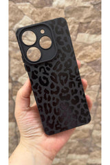Tecno Spark 10 PRO Uyumlu Leopar Desenli Silikon Darbe Emici Rubber Kılıf