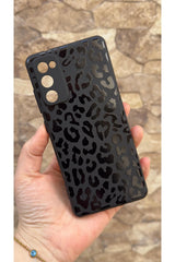 Samsung Galaxy S20 Fe Uyumlu Leopar Desenli Silikon Darbe Emici Klasik Korumalı Rubber Kılıf