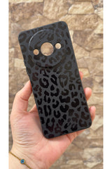 Redmi A3 Uyumlu Leopar Desenli Silikon Darbe Emici Klasik Korumalı Rubber Kılıf