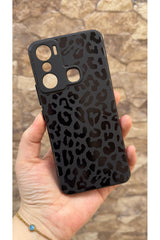 İNFİNİX HOT 20İ Uyumlu Leopar Desenli Silikon Darbe Emici Klasik Korumalı Rubber Kılıf
