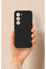 Tecno Spark 40 Pro Uyumlu Mini Siyah Yıldız Desenli Silikon Kılıf