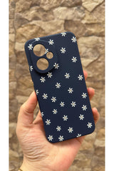 Honor 400 Uyumlu Mini Papatya Desenli Silikon Darbe Emici Klasik Korumalı Rubber Kılıf