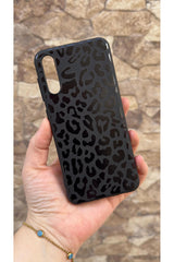 Samsung Galaxy A70 Uyumlu Leopar Desenli Silikon Darbe Emici Klasik Korumalı Rubber Kılıf