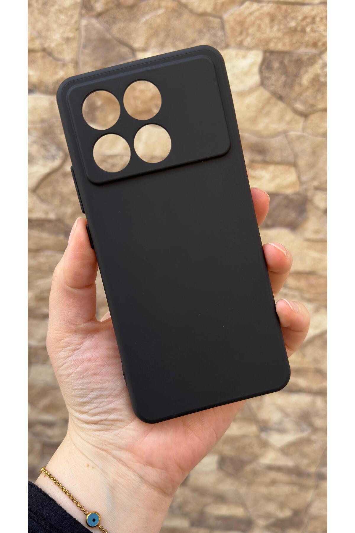Poco X6 Pro 5G Uyumlu Silikon Darbe Emici Klasik Korumalı Rubber Kılıf