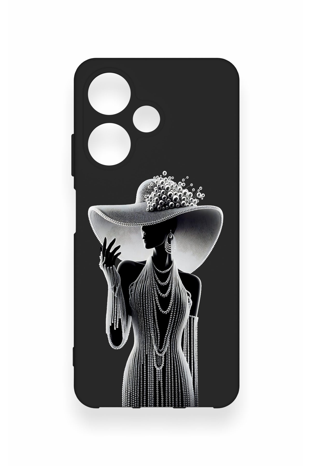 Samsung Note 20 Ultra Uyumlu Lady Desenli Silikon Kılıf